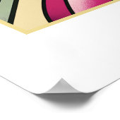 Deco Bloom: Der lila Mohn Poster (Ecke)