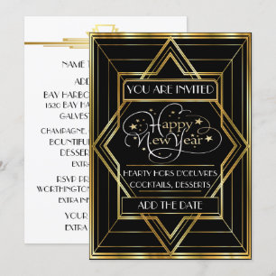Deco Champagner-Feier-Einladung Einladung