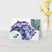 "Deco Cogs" Greeting Card Karte (Gelbe Blume)