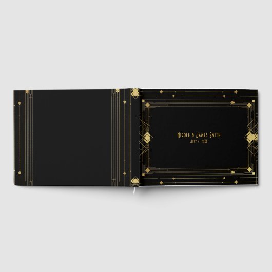 Déco Déco Gatsby Roaring 20's Wedding Gästebuch (Voll)