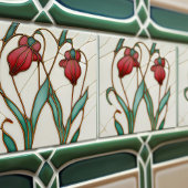Deco degli Crocus Art Nouveau Art Deco Fliese