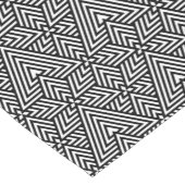 Déco-Dreieck Schwarz/Weiß Nahtloses Muster Kurzer Tischläufer (Ecke)