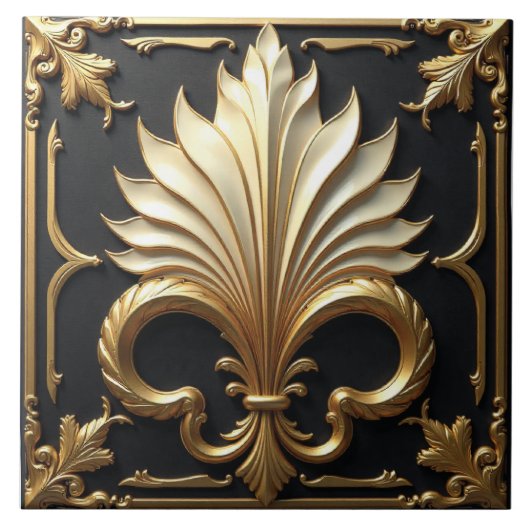 Deco Fleur Royale Fliese (Vorderseite)