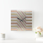 Deco Geometric Clock Quadratische Wanduhr (Zuhause)