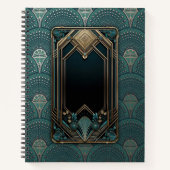 Deco Glamour neu interpretiert Notizblock (Vorderseite)