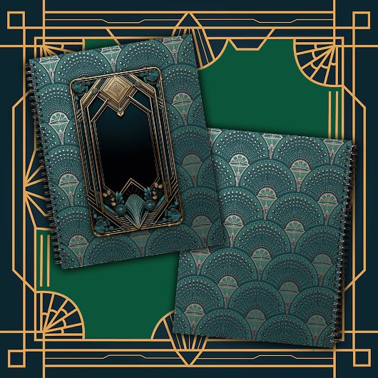 Deco Glamour neu interpretiert Notizblock