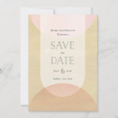 Deco-inspired Save the Date (Vorderseite)