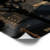 Deco Leopard: Art Deco Elegance Poster (Ecke)