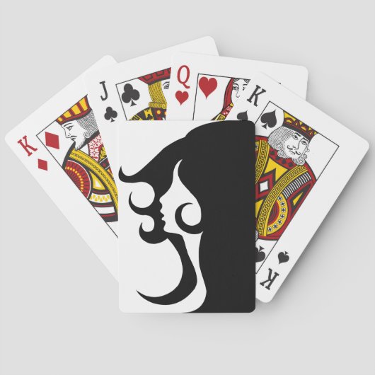 Deco Mod Frau Spielkarten (Rückseite)