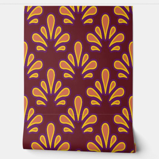 Deco Ploomf Gelb Tapete (Abrollen)
