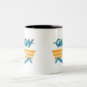 deco_rocket_gold zweifarbige tasse (Mittel)