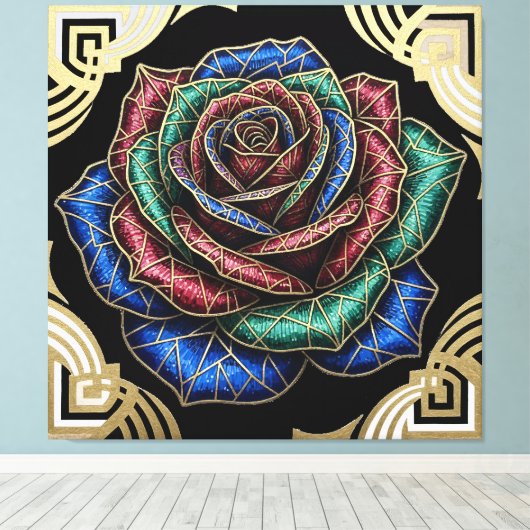 Deco-Rose Leinwanddruck (Insitu (Holzboden))