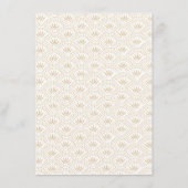 Deco Seigaiha Hochzeit Einsatzkarte Begleitkarte (Rückseite)