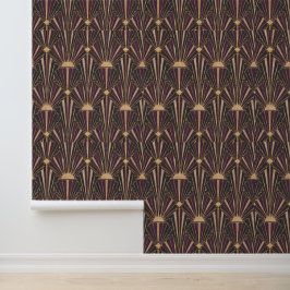 Deco Sunburst Art Deco Peel and Stick Wallpaper Tapete