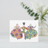 Deco-Tänzer Postkarte (Stehend Vorderseite)