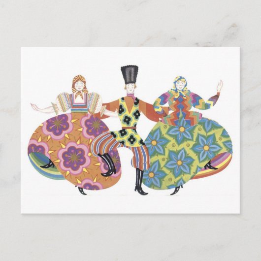 Deco-Tänzer Postkarte (Vorderseite)
