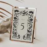 Deco-Tischnummer Schwarz/Weiß Tischnummer<br><div class="desc">Diese elegante Schwarz-Weiß-Hochzeitskarte der Adaline Collection verfügt über alle handgezeichnet Deko-Stilflorale. Erschafft einen atemberaubenden ersten Eindruck für Ihre Hochzeitsgäste! Personalisieren Sie es einfach und schnell mit Ihren Daten. Klicken Sie einfach auf den Button "Anpassen",  um Stil und Position des Textes zu verändern und zu formatieren.</div>