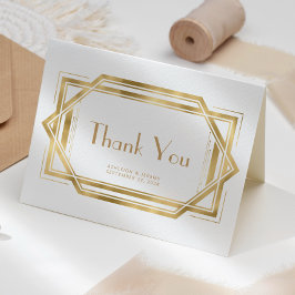 Deco White Gold Hochzeit von Vintage 1920 Vielen D Karte