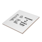 Decoder ist mein zweiter Vorname (internationales Fliese (Seite)