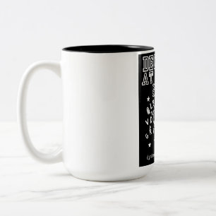 Decoding – Oddly Wired Dyslexie Stolz Schwarz Zweifarbige Tasse