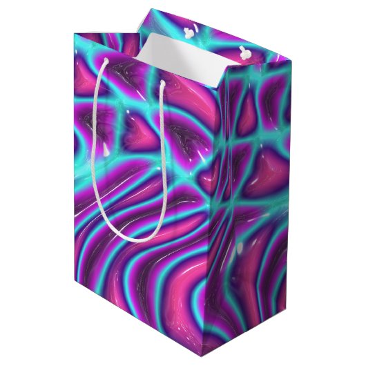 Decoglam Thermoplastik : Mittlere Geschenktüte (Rückseite Schrägansicht)