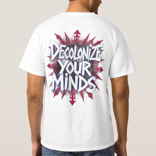 Decolonize Your Minds (Points) T-Shirt (Rückseite)