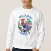 DeColores Cursillo Bunter Floralhahn Sweatshirt (Vorderseite)