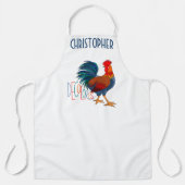 DeColores Cursillo Bunter Hahn Personalized Schürze (Vorderseite)