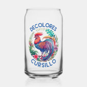 DeColores Cursillo Farbenfrohe Blumengestelle Dosenglas (Vorderseite)