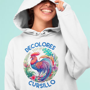DeColores Cursillo Farbenfrohe Blumengestelle Hoodie
