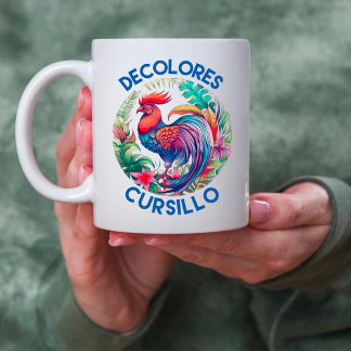 DeColores Cursillo Farbenfrohe Blumengestelle Kaffeetasse