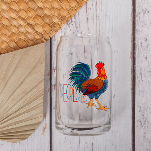 DeColores Cursillo Farbenfrohe Rooster Dosenglas