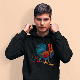 DeColores Cursillo Farbenfrohe Rooster Hoodie