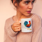 DeColores Cursillo Farbenfrohe Rooster Kaffeetasse