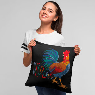 DeColores Cursillo Farbenfrohe Rooster Kissen