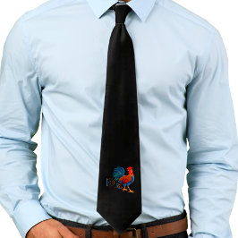 DeColores Cursillo Farbenfrohe Rooster Krawatte