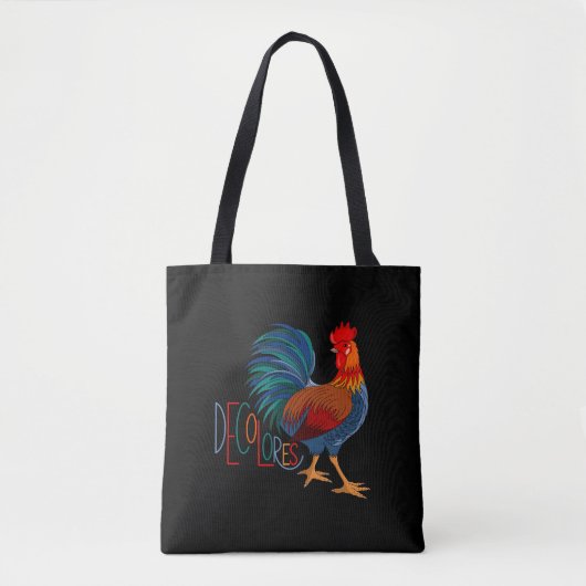 DeColores Cursillo Farbenfrohe Rooster Tasche (Vorderseite)