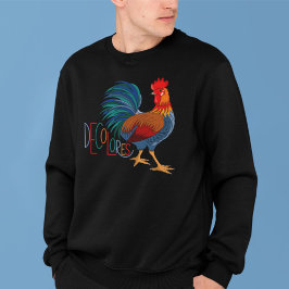 DeColores Cursillo Farbiges Rooster Sweatshirt