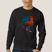 DeColores Cursillo Farbiges Rooster Sweatshirt (Vorderseite)
