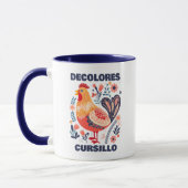 DeColores Cursillo-Folk-Art Hahn Christlich Tasse (Links)