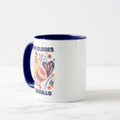 DeColores Cursillo-Folk-Art Hahn Christlich Tasse (Vorderseite Links)