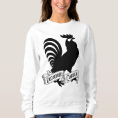 DeColores Cursillo-Hahn-Silhouette mit Banner Sweatshirt (Vorderseite)