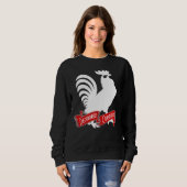 DeColores Cursillo-Hahn-Silhouette mit Banner Sweatshirt (Vorne ganz)