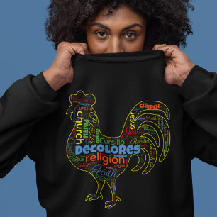 DeColores Cursillo-Hahn-Wortwolke Sweatshirt