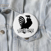 DeColores Cursillo-Hahnen-Silhouette mit Banner Button (Beispiel)