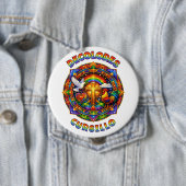 DeColores Cursillo-Kreuz-Taube-Hahn-Mandala Button (Beispiel)
