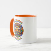 DeColores Cursillo Kreuz Taube Hahn Mandala Tasse (Vorderseite Links)