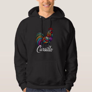 DeColores Cursillo Rainbow Rooster Katholik 6 Hoodie
