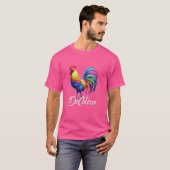 DeColores Cursillo Rainbow Rooster katholisch T-Shirt (Vorne ganz)