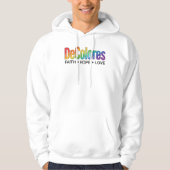 DeColores Cursillo Regenbogen Glaube Hoffnung Lieb Hoodie (Vorderseite)